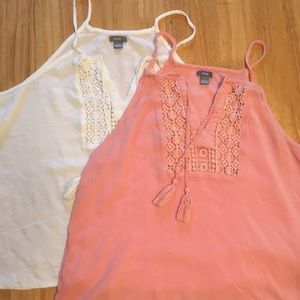 Lot of TWO airy Aerie tank tops, NWOT, size Med